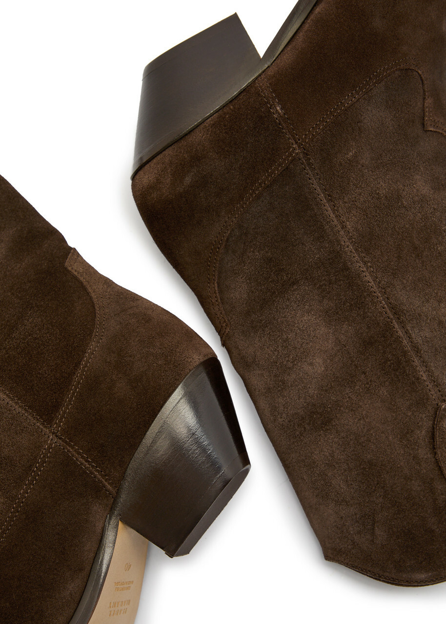 Isabel Marant étoile Duerto 40 Western Suede Mid-calf Boots Brown