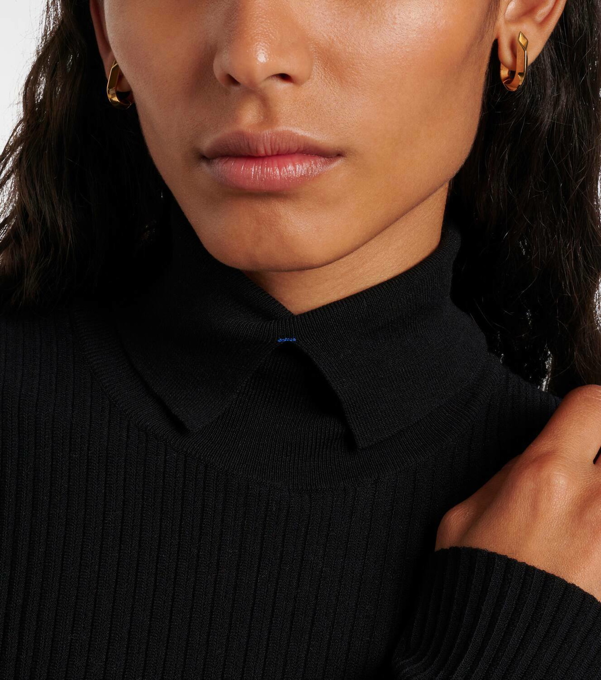 Burberry Hollow Spike gold-plated sterling silver earrings