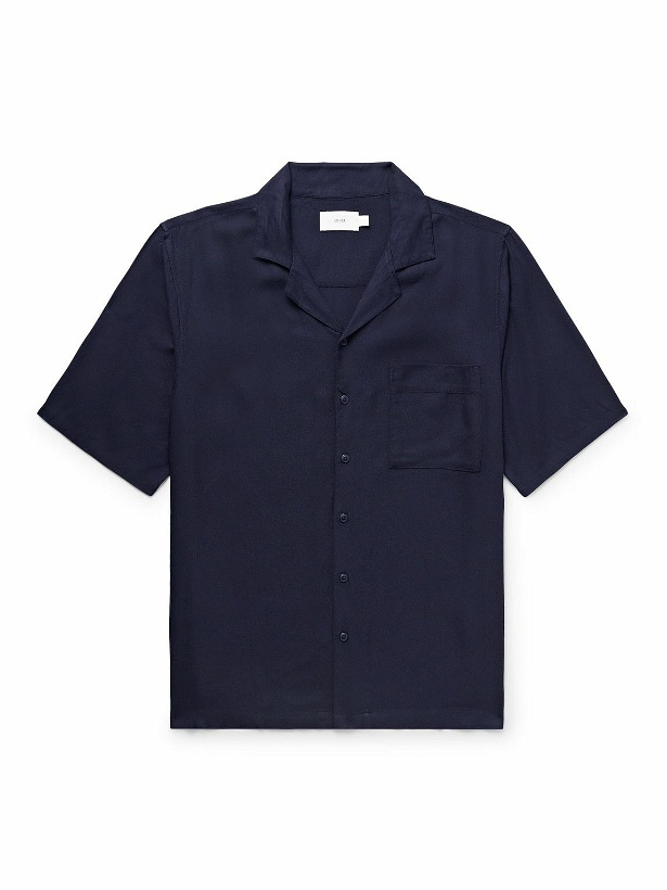 Photo: Onia - Camp-Collar Twill Shirt - Blue