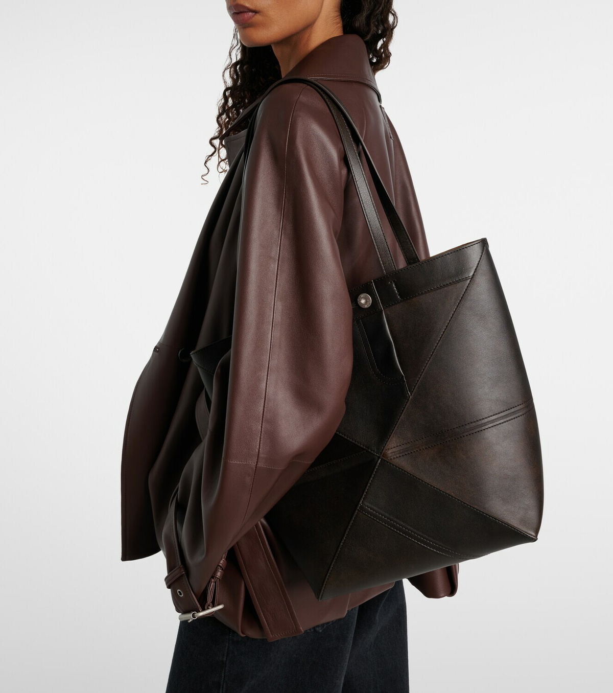 Loewe Puzzle Fold Medium leather tote bag