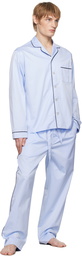 Tekla Blue Sateen Pyjama Pants