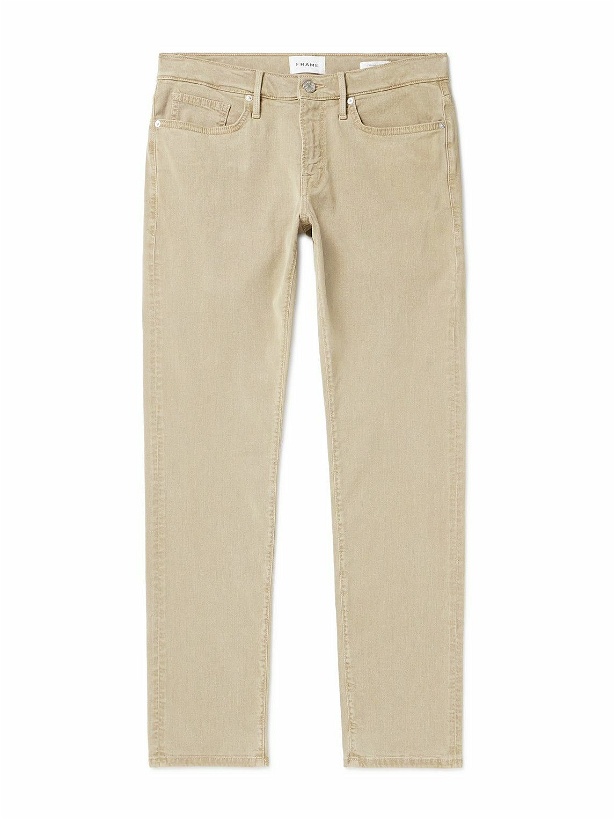 Photo: FRAME - L'Homme Slim-Fit Stretch Lyocell-Blend Trousers - Neutrals