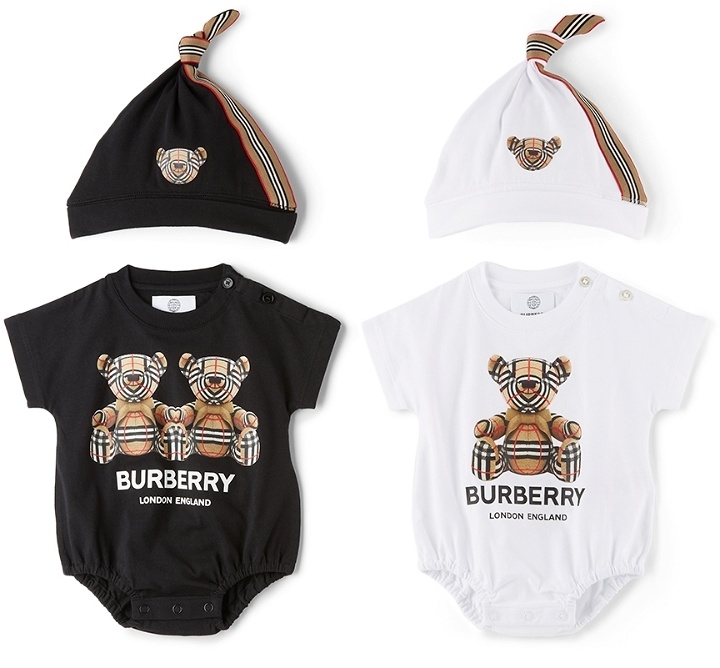 Photo: Burberry Baby Two-Pack Thomas Bear Bodysuit Set