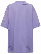 BALENCIAGA - Boxy Fit Destroyed Jersey T-shirt