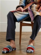 Missoni Home - Clint Cotton-Terry Jacquard Slippers - Blue