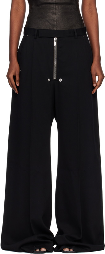 Photo: Rick Owens Black Tailored Wide Belas Trousers