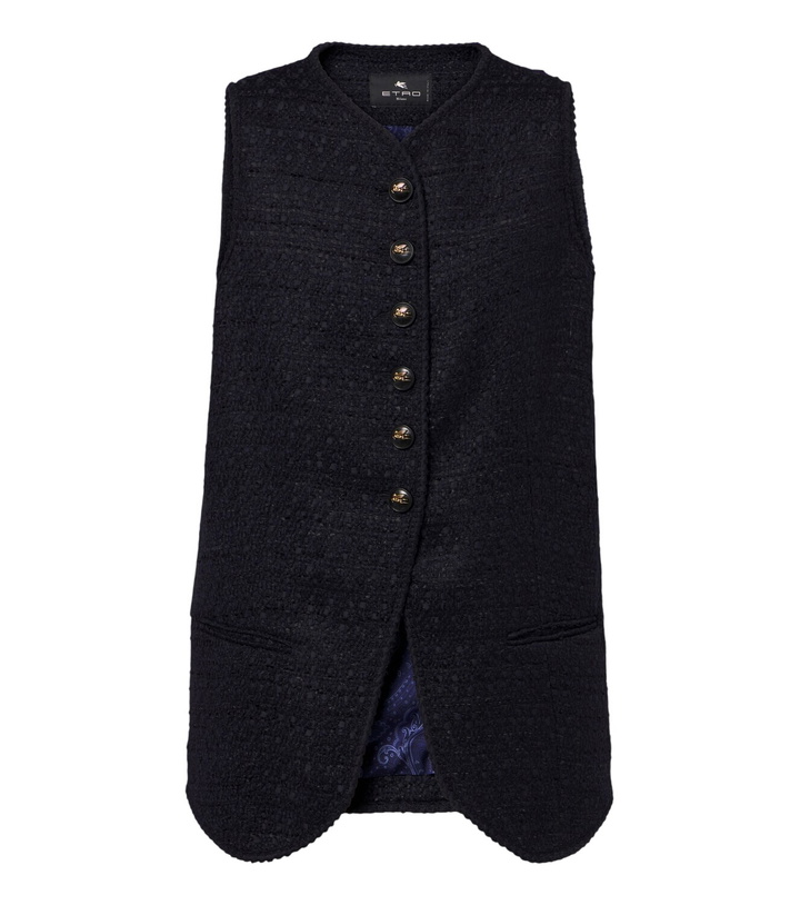 Photo: Etro Wool-blend vest