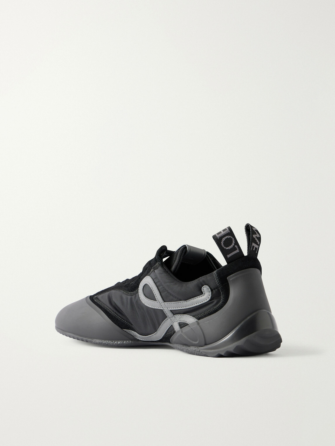 LOEWE - Grip Suede-Trimmed Nylon Sneakers - Black