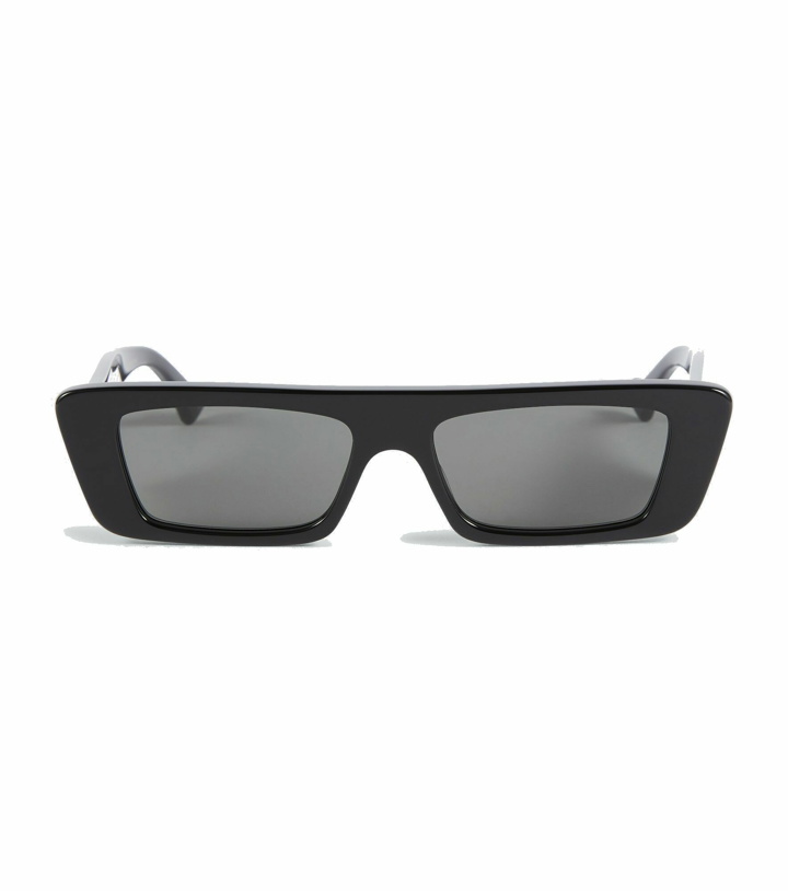 Photo: Gucci - Logo rectangular sunglasses