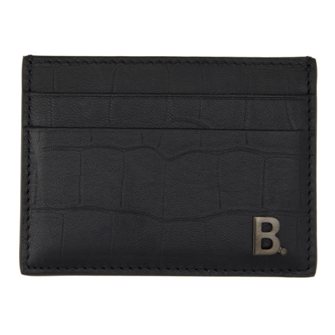 Photo: Balenciaga Black B. Card Holder