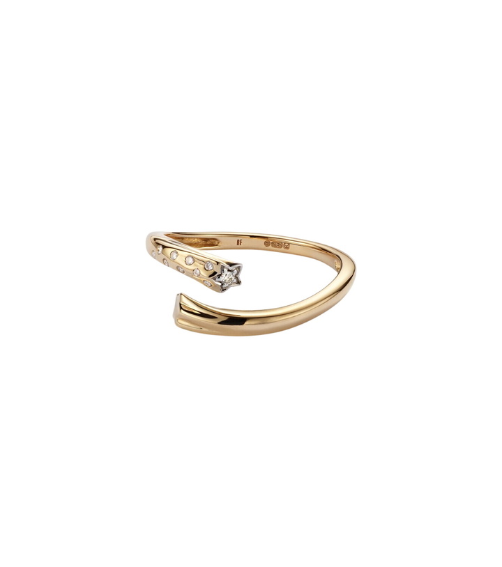 Photo: Roxanne First Shooting Star 14kt gold ring with diamonds