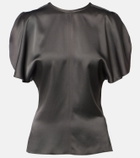 Victoria Beckham Bela crêpe satin top