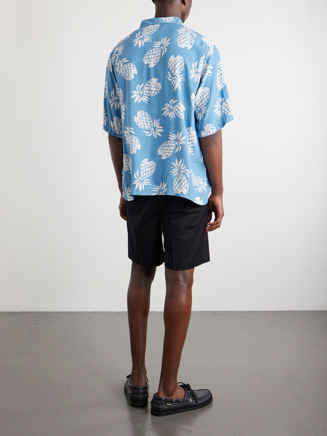 Remi Relief - Printed Woven Shirt - Blue