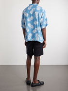 Remi Relief - Printed Woven Shirt - Blue