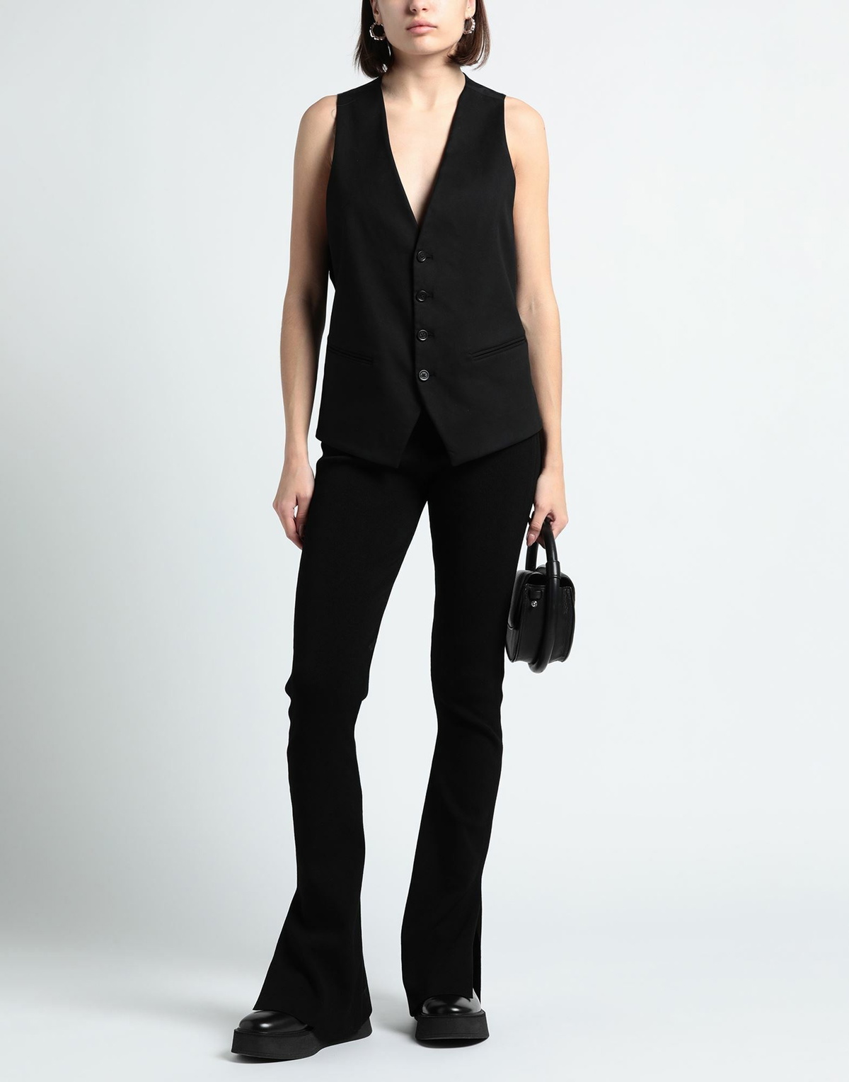 Andreādamo Womens Pants in Black