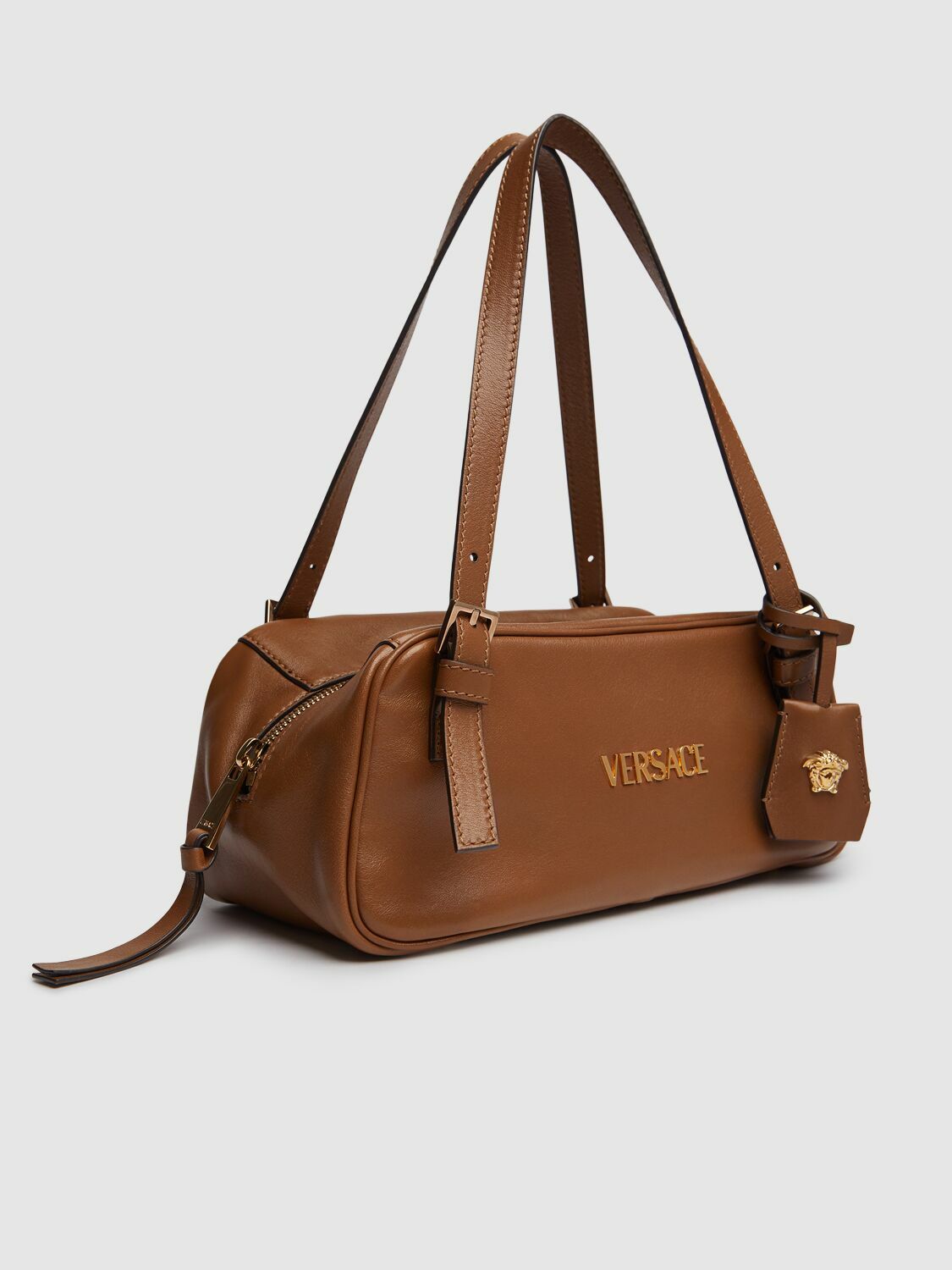 VERSACE Versace Tag Leather Shoulder Bag Versace