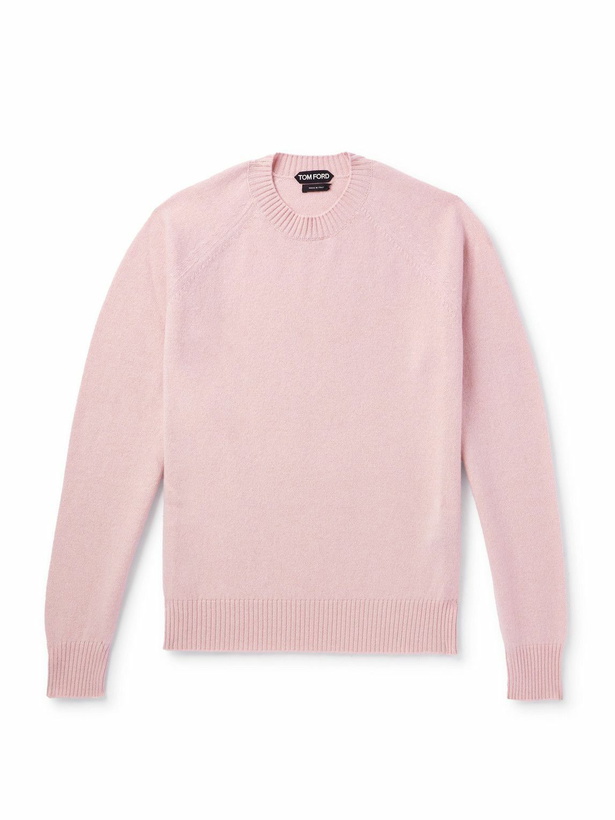 Photo: TOM FORD - Wool and Cashmere-Blend Sweater - Pink