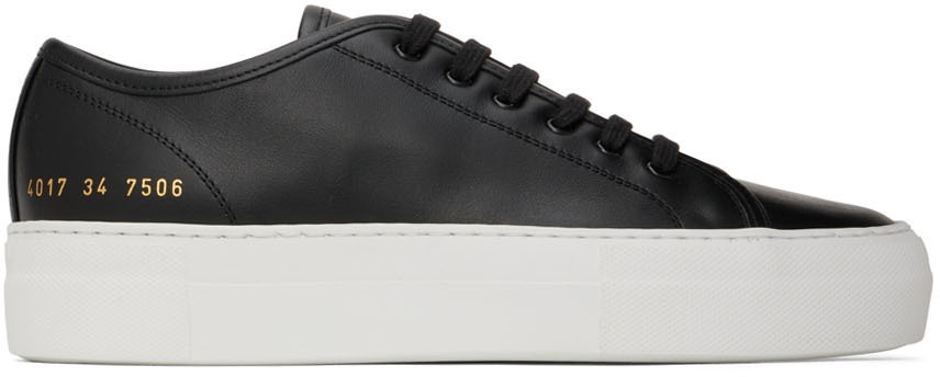 Photo: Common Projects Black Tournament Low Super Sneakers