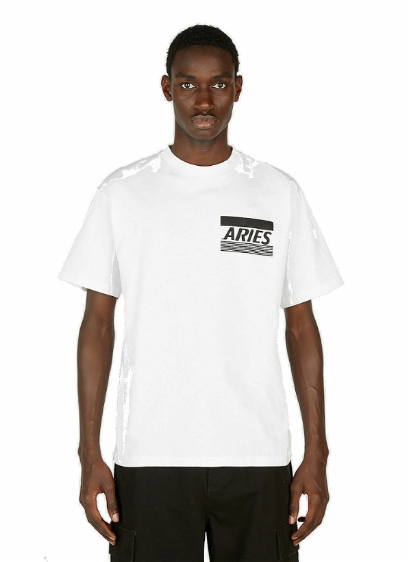 Photo: Aries - Logo Print T-Shirt in White