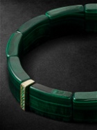 Sydney Evan - Gold, Malachite and Emerald Beaded Bracelet