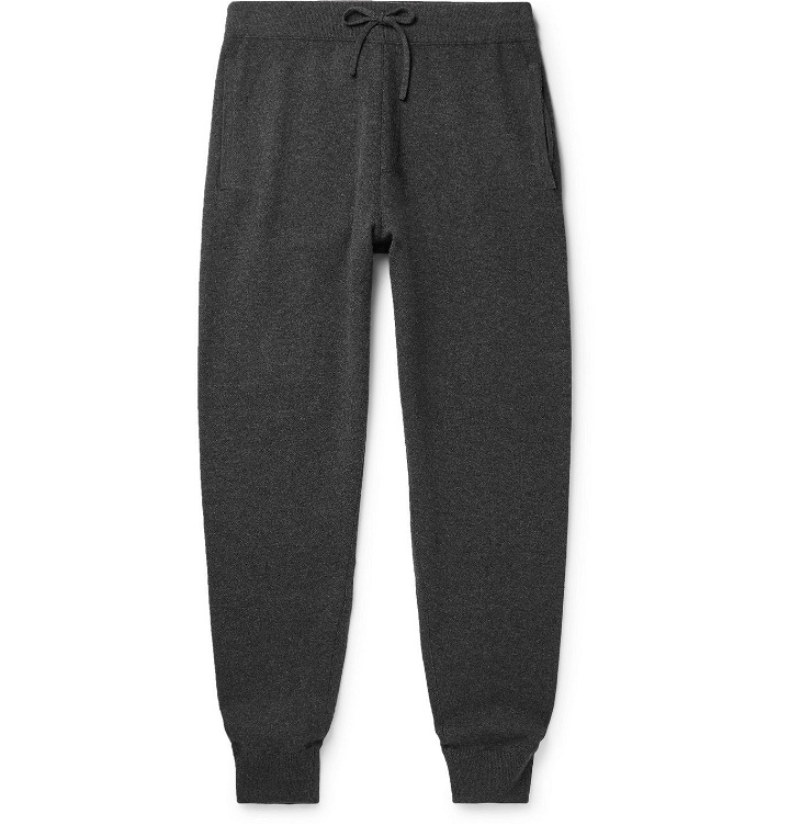 Photo: Mr P. - Tapered Double-Faced Cashmere Sweatpants - Gray