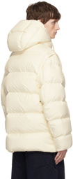 Emporio Armani Off-White Quilted Down Jacket