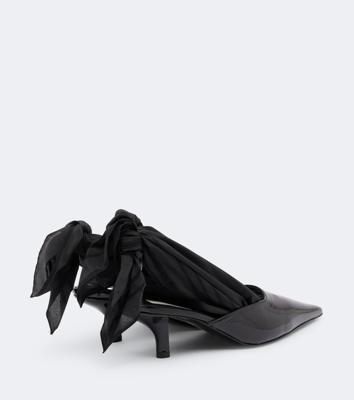 Toteme Scarf patent leather slingback pumps