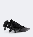 Toteme Scarf patent leather slingback pumps