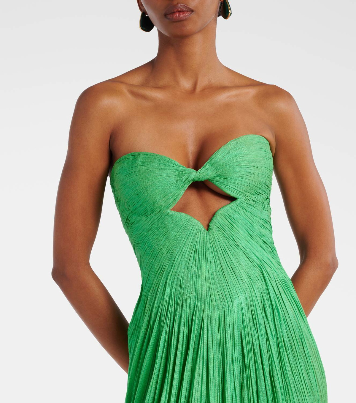 Maria Lucia Hohan Stephanie cutout silk tulle corset gown
