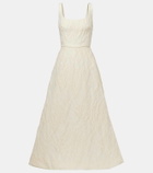 Monique Lhuillier Floral jacquard gown