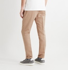 Brunello Cucinelli - Slim-Fit Pleated Cotton and Linen-Blend Drawstring Trousers - Unknown