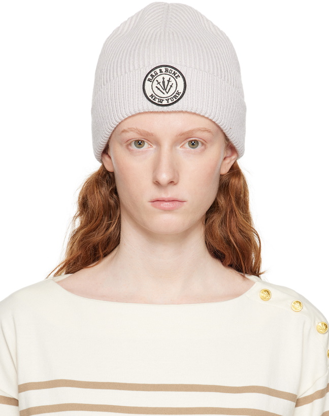 Photo: rag & bone Gray Charlie Beanie