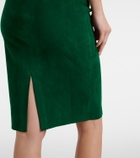 Stouls Gilda suede pencil skirt