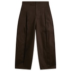 Sage Nation Men's Box Pleat Trouser in Brown