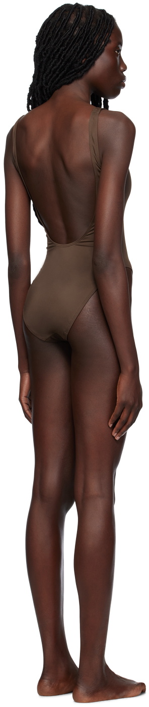 Saturdays NYC Brown Madeline One-Piece Swimsuit