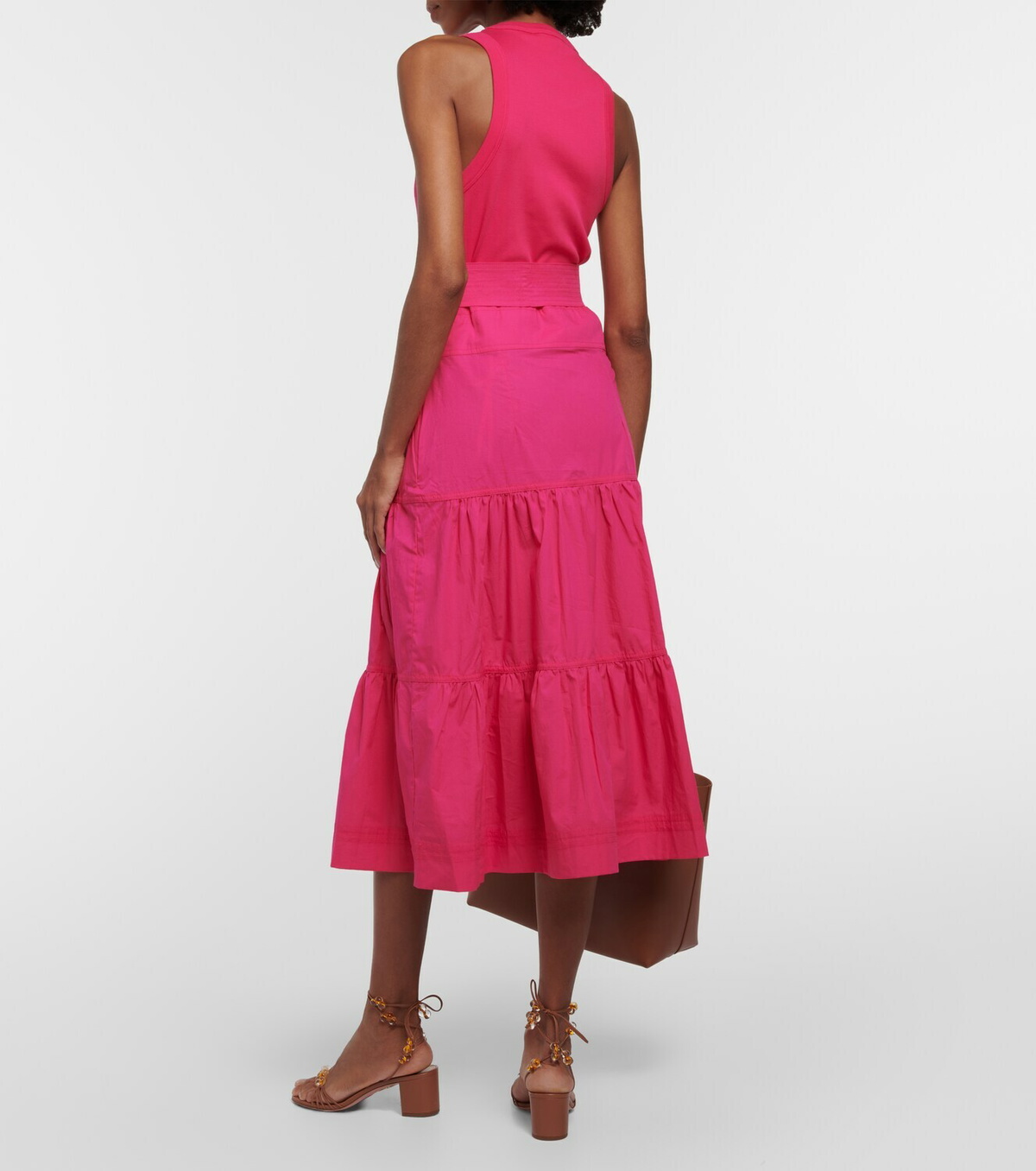 Veronica Beard Austyn tiered midi dress Veronica Beard