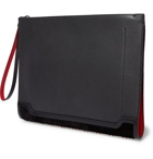 Christian Louboutin - Skypouch Studded Full-Grain Leather Pouch - Black