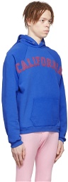 ERL Blue Cotton Hoodie