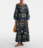 Agua by Agua Bendita Senlis off-shoulder cotton maxi dress