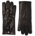 Burberry - Cashmere-Lined Leather Gloves - Black