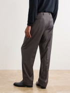 Brioni - Capri Wool-Gabardine Trousers - Gray