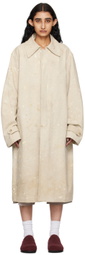 Carter Young Off-White Drop-Cloth Chore Coat