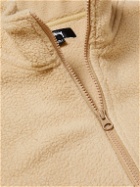 Stussy - Logo-Embroidered Polar Fleece Half-Zip Sweatshirt - Neutrals