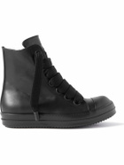 Rick Owens - Leather High-Top Sneakers - Black