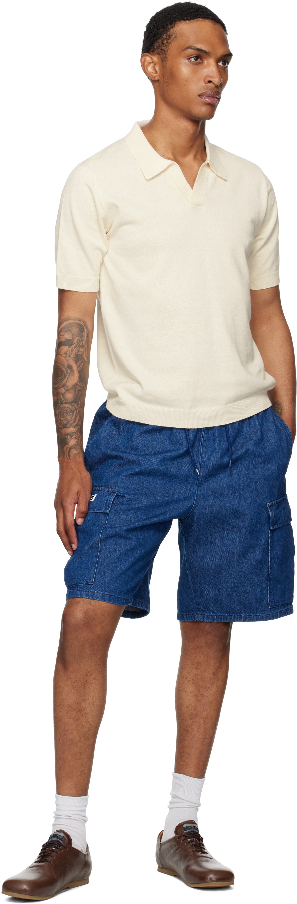 WTAPS Navy MILS2301 Denim Shorts WTAPS