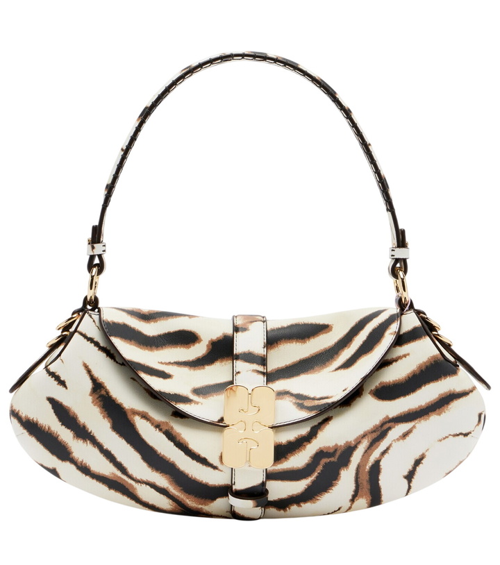 Photo: Ganni B-Kat Small zebra-print shoulder bag