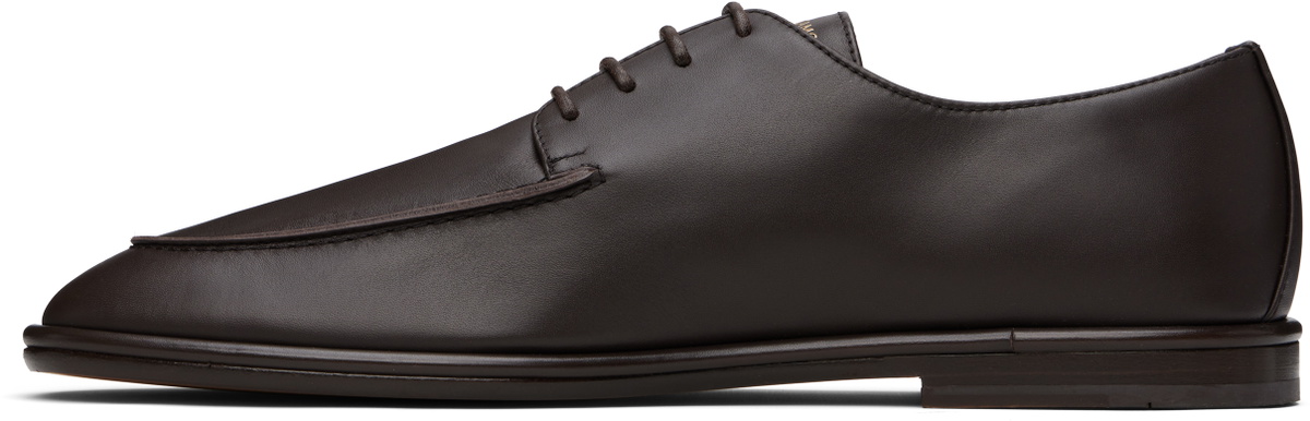 Ferragamo Brown Lace Up Derbys