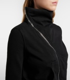 Rick Owens Belted cotton jersey sweatshirt