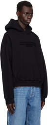 Alexander Wang Black Oversize Logo Hoodie