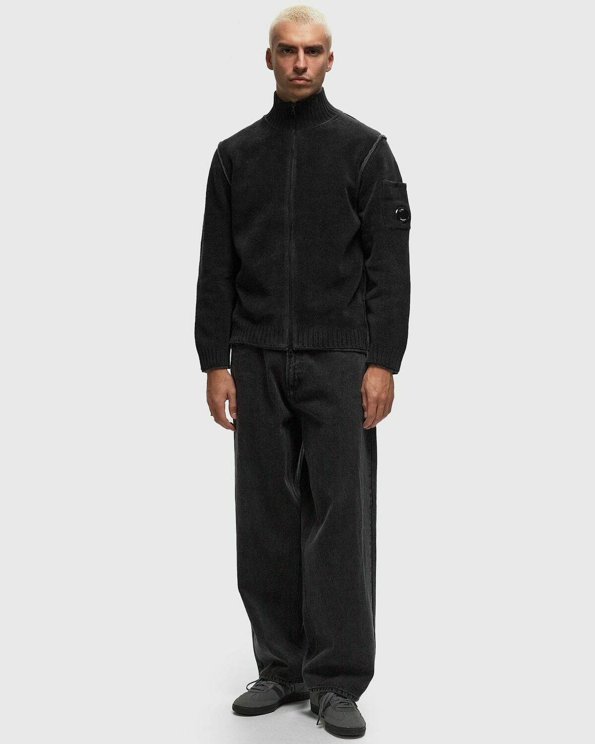 C.P. Company Knitwear Cardigan In Double Face Cotton Chenille